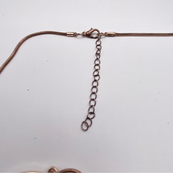 MOLOCH Tassel Fringe Circle Pendent Druzy Background Long Necklace - Picture 6 of 6